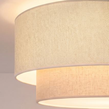 Brilagi - LED lustra uz troses BOHO ECO 1xE27/10W/230V Ø 40 cm krēmkrāsas