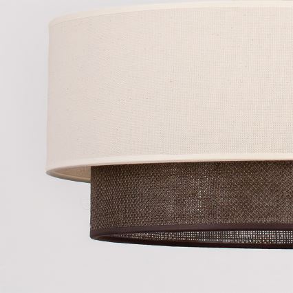 Brilagi - LED lustra uz troses BOHO STILS 1xE27/15W/230V Ø 40 cm krēmkrāsa/brūna