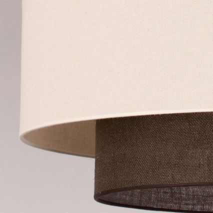 Brilagi - LED lustra uz troses BOHO STYLE 3xE27/15W/230V Ø 80 cm krēmkrāsa/brūna