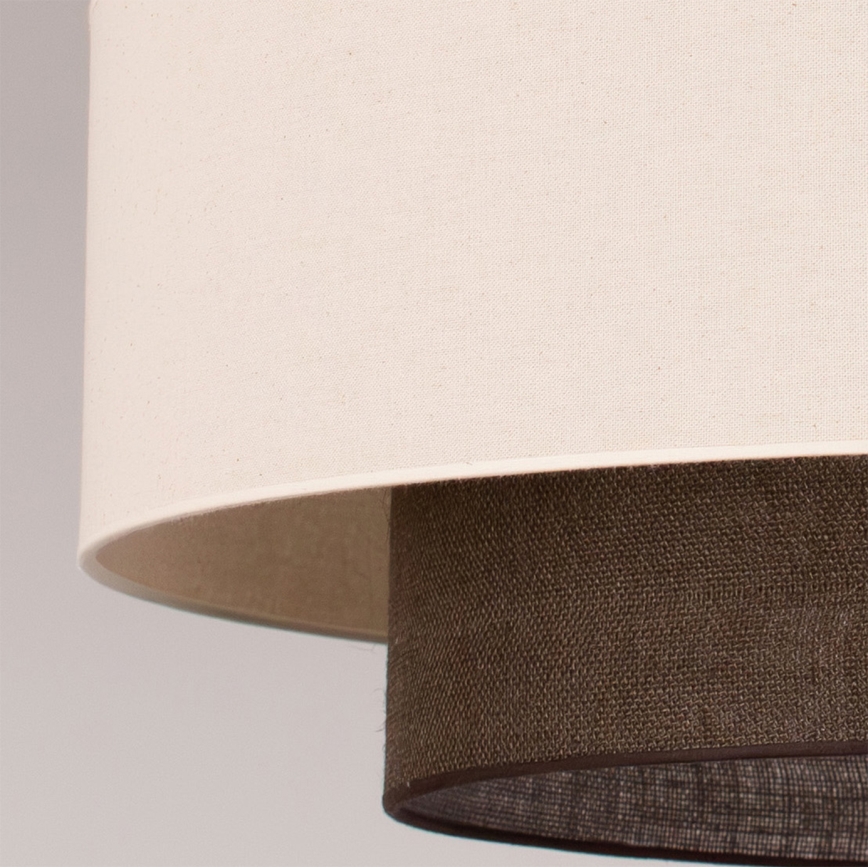 Brilagi - LED lustra uz troses BOHO STYLE 3xE27/15W/230V Ø 80 cm krēmkrāsa/brūna