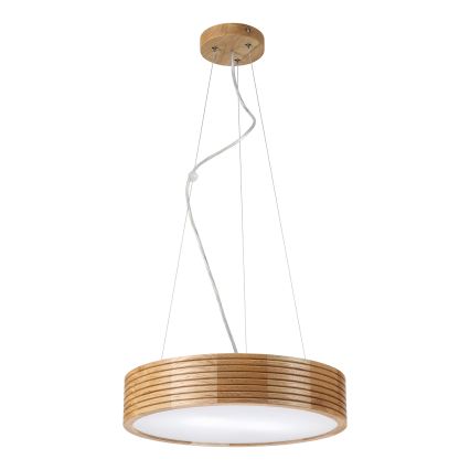 Brilagi - LED lustra uz troses CARVALHO MODERN 2xE27/60W/230V, ozols, diam. 37,5 cm