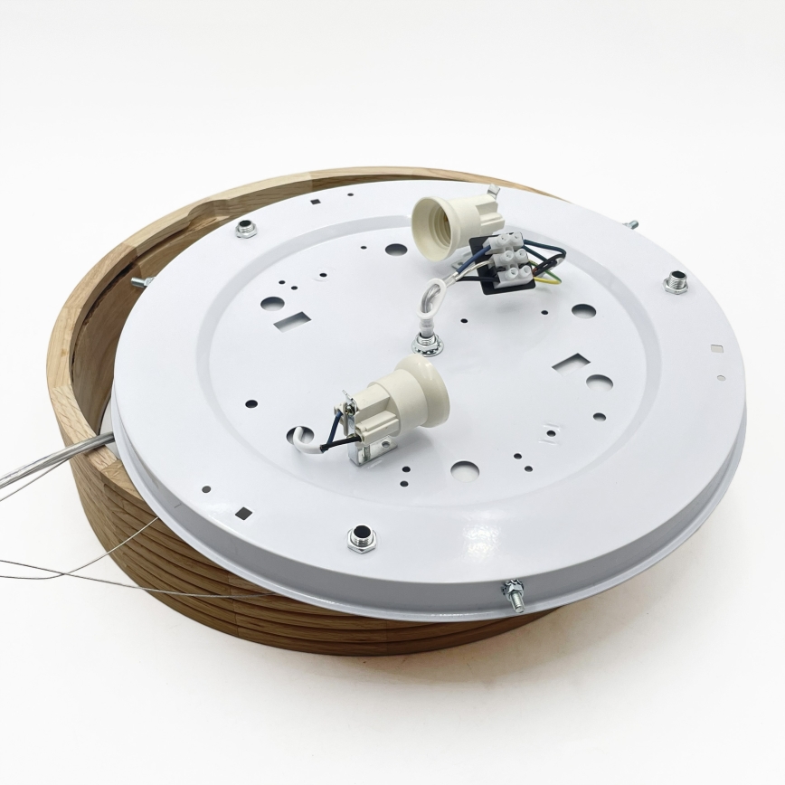 Brilagi - LED lustra uz troses CARVALHO MODERN 2xE27/60W/230V, ozols, diam. 37,5 cm