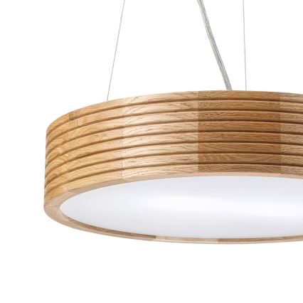Brilagi - LED lustra uz troses CARVALHO MODERN 2xE27/60W/230V, ozols, diam. 37,5 cm