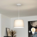 Brilagi - LED lustra uz troses CERIA 1xE27/40W/230V diam. 30 cm pelēka