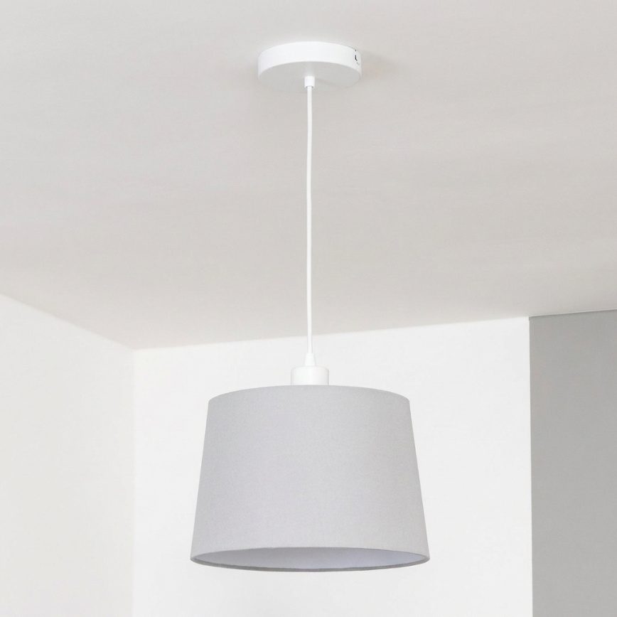 Brilagi - LED lustra uz troses CERIA 1xE27/40W/230V diam. 30 cm pelēka