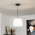Brilagi - LED lustra uz troses CERIA 1xE27/40W/230V Ø30 cm balta
