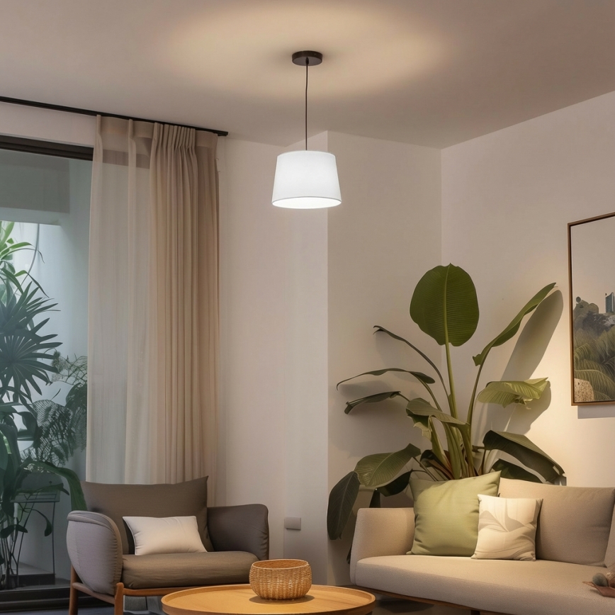 Brilagi - LED lustra uz troses CERIA 1xE27/40W/230V Ø30 cm balta