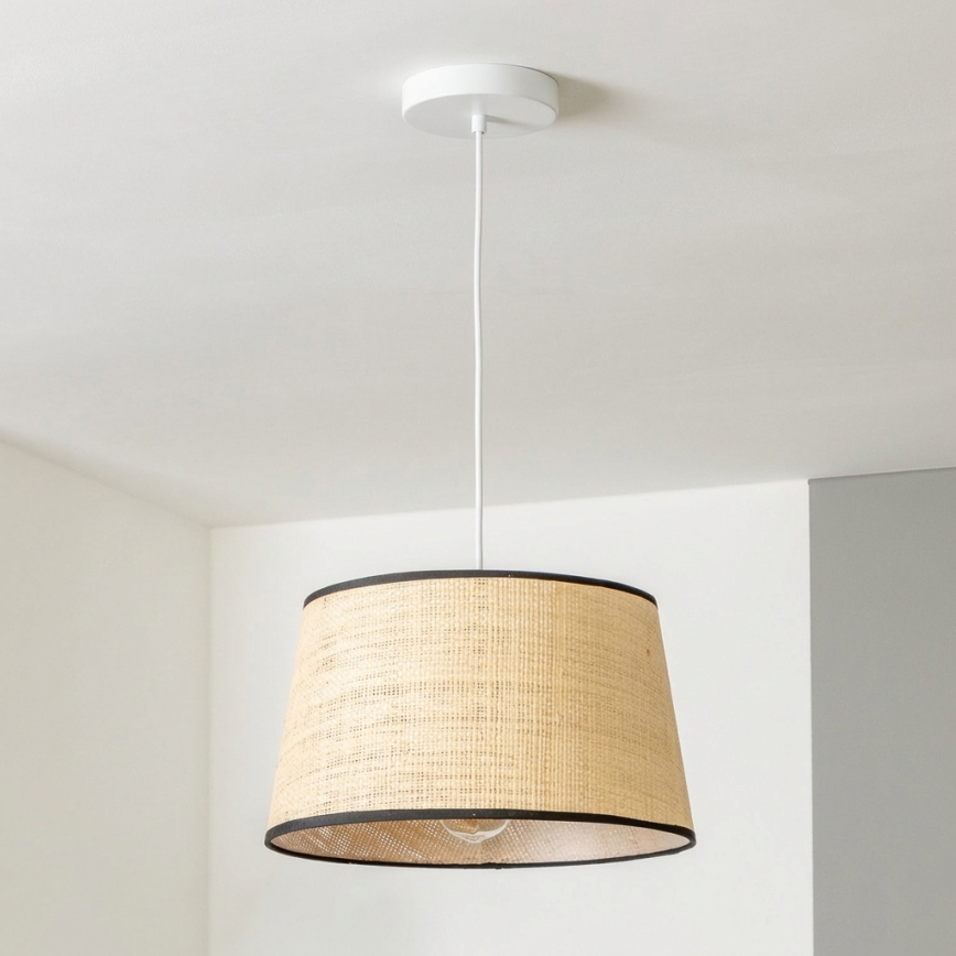 Brilagi - LED lustra uz troses CERIA 1xE27/40W/230V Ø35 cm, bēša