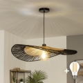 BRILAGI - LED lustra uz troses CERIA BOHO 1xE27/40W/230V Ø 80 cm melna/brūna