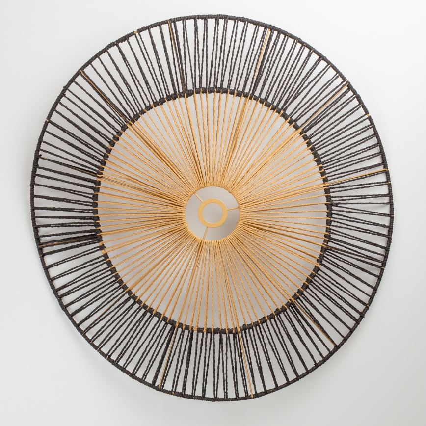 Brilagi - LED lustra uz troses CERIA BOHO 1xE27/40W/230V Ø 80 cm melna/brūna