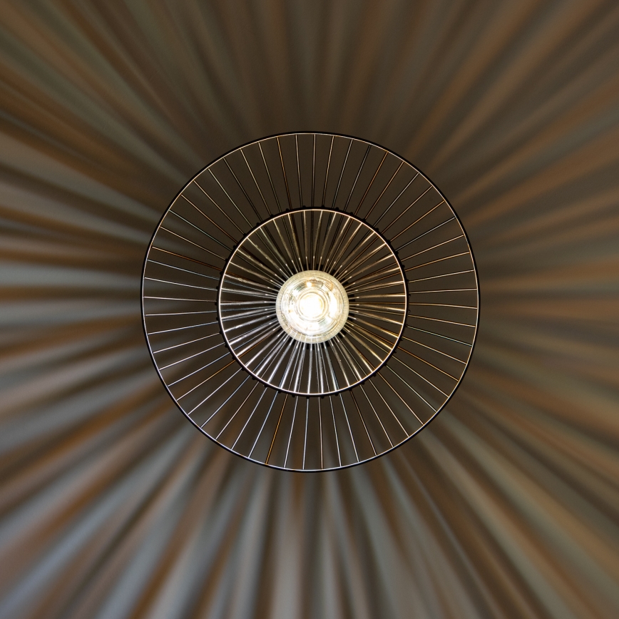 Brilagi - LED lustra uz troses CERIA WIRE 1xE27/40W/230V Ø 38 cm melna