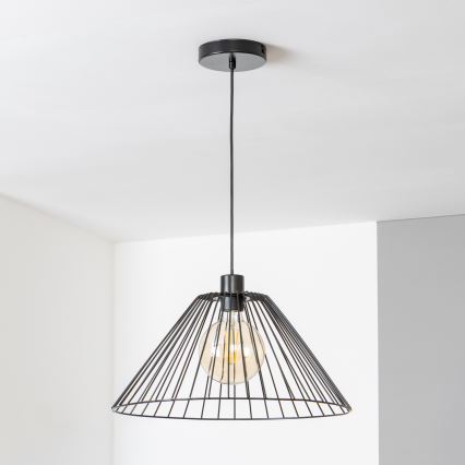 Brilagi - LED lustra uz troses CERIA WIRE 1xE27/40W/230V Ø 45 cm melna