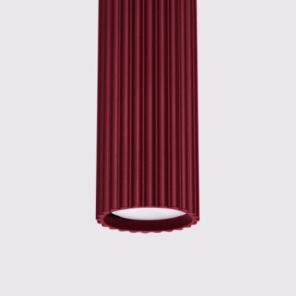 Brilagi - LED lustra uz troses CRESTO 1xGU10/10W/230V burgundijas sarkana