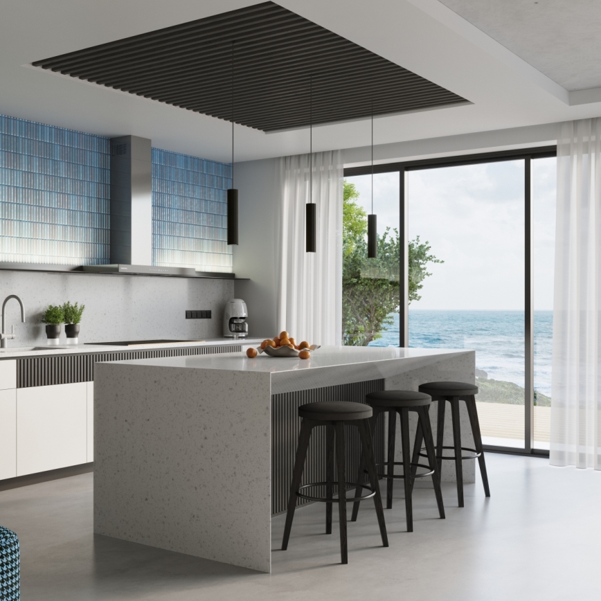 Brilagi - LED lustra uz troses CRESTO 1xGU10/10W/230V melna