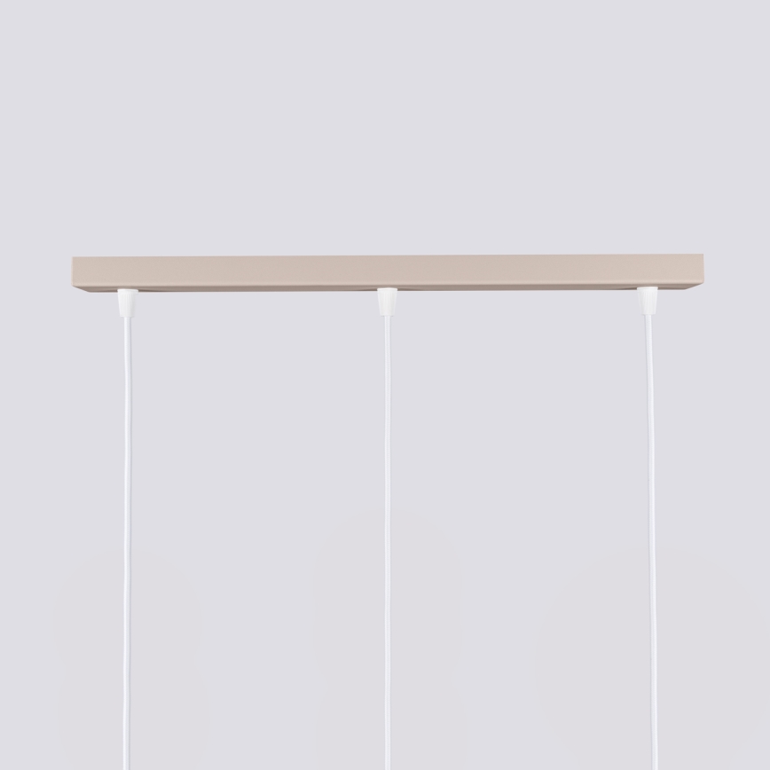 Brilagi - LED lustra uz troses CRESTO 3xGU10/10W/230V brūngpelēka