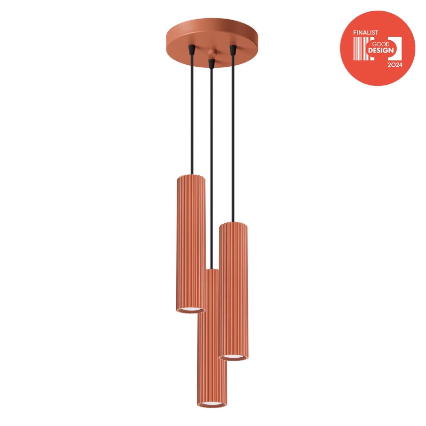 Brilagi - LED lustra uz troses CRESTO 3xGU10/10W/230V sarkana