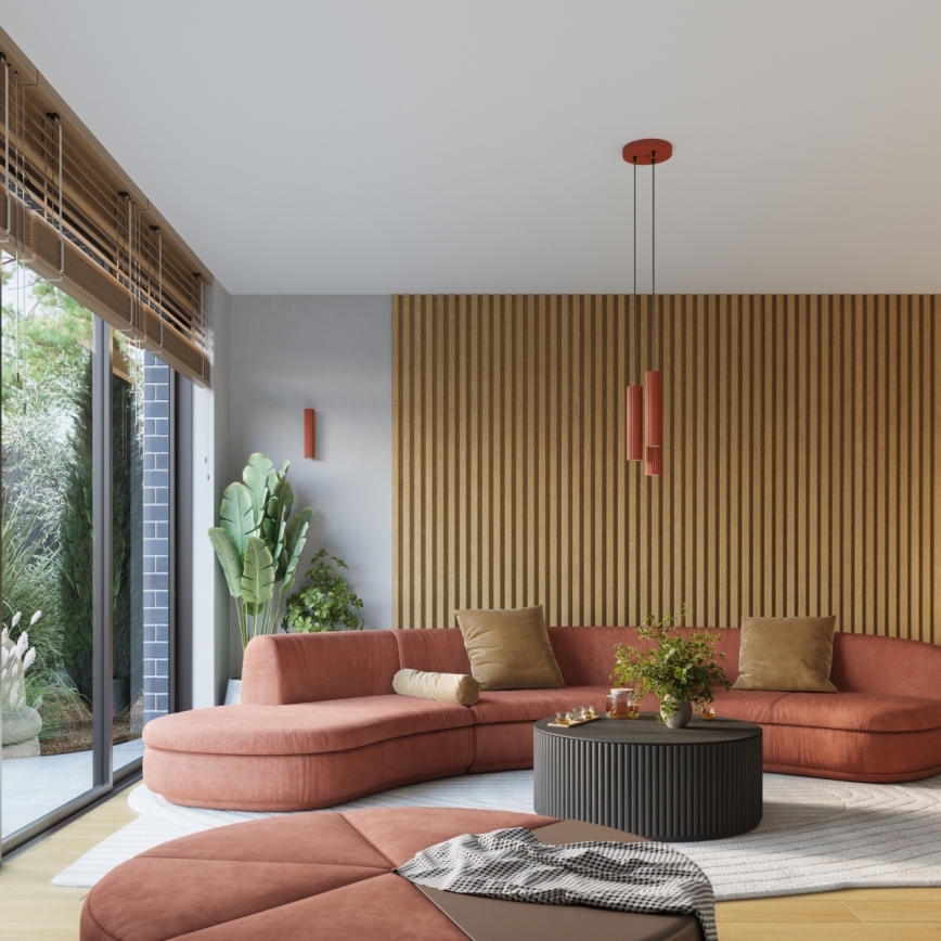 Brilagi - LED lustra uz troses CRESTO 3xGU10/10W/230V sarkana