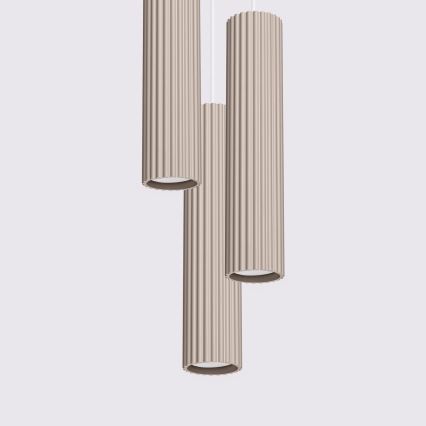 Brilagi - LED lustra uz troses CRESTO 3xGU10/10W/230V taupe