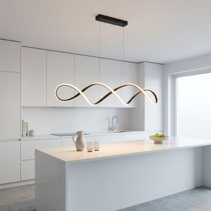 Brilagi - LED lustra uz troses DNA LED/41W/230V 4100K melna