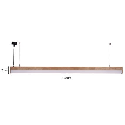 BRILAGI - LED lustra uz troses GARDALINE LED/100W/230V 120 cm ozols