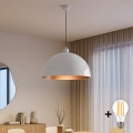 BRILAGI - LED lustra uz troses METALO 1xE27/40W/230V Ø 60 cm balta/miedzaina
