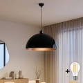 BRILAGI - LED lustra uz troses METALO 1xE27/40W/230V Ø 60 cm melna/vara krāsā