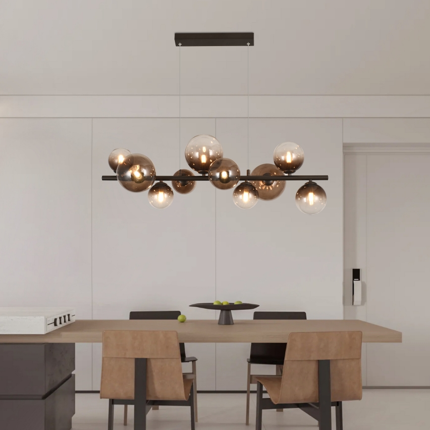 Brilagi - LED lustra uz troses MILLA 10xG9/3W/230V brūna/dūmaina brūna