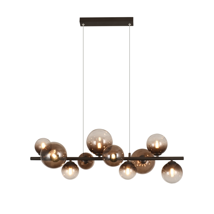 Brilagi - LED lustra uz troses MILLA 10xG9/3W/230V brūna/dūmaina brūna