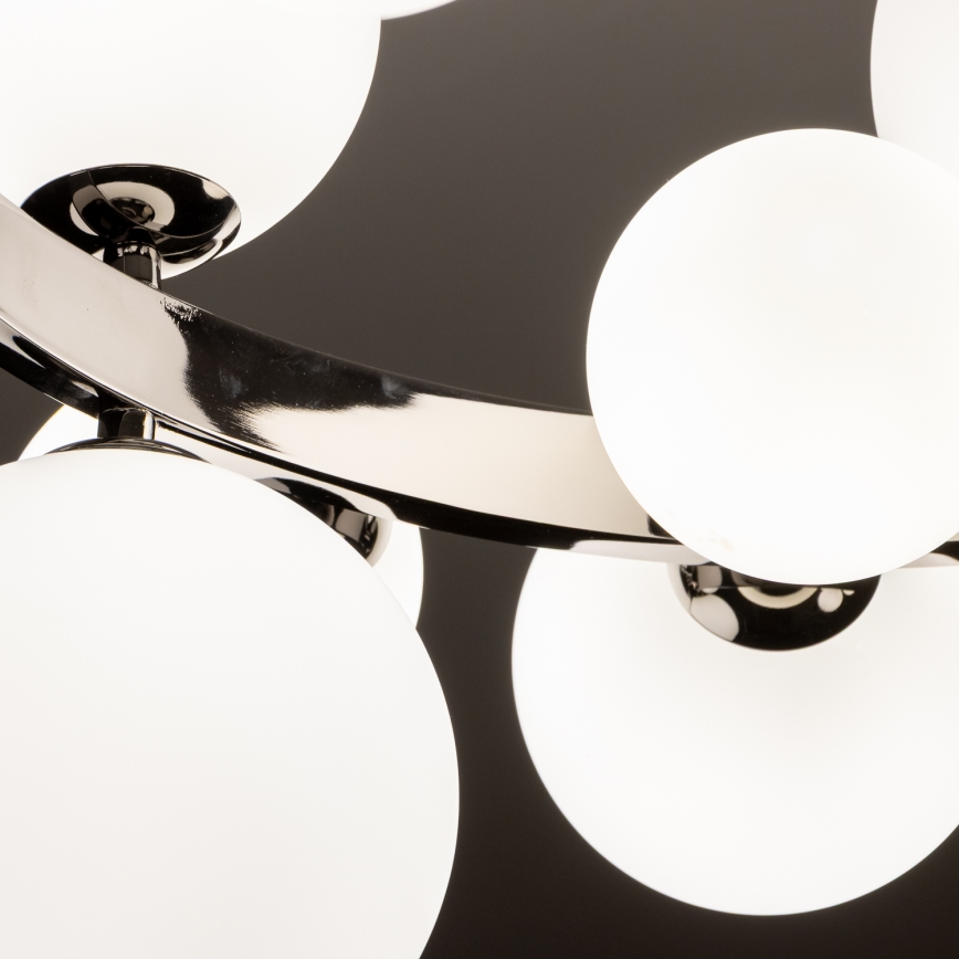 Brilagi - LED lustra uz troses MILLA 15xG9/3W/230V melns hroms/balts