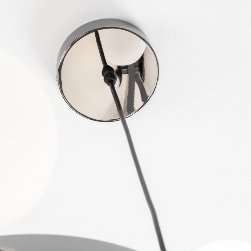 Brilagi - LED lustra uz troses MILLA 15xG9/3W/230V melns hroms/balts