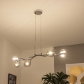 Brilagi - LED lustra uz troses MISTEL 6xG9/3W/230V melns hroms/dūmaina