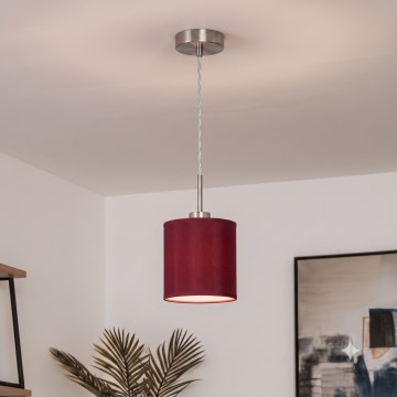 Brilagi - LED lustra uz troses NUBILA 1xE27/60W/230V Ø 14 cm pompejas sarkanā