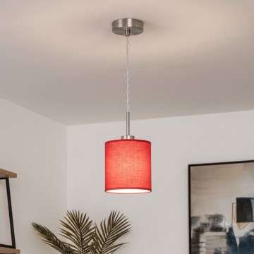 Brilagi - LED lustra uz troses NUBILA 1xE27/60W/230V Ø 14 cm sarkana