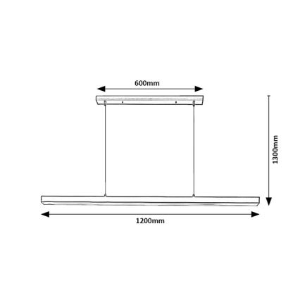 BRILAGI - LED lustra uz troses PAXIS LED/30W/230V 120 cm melna