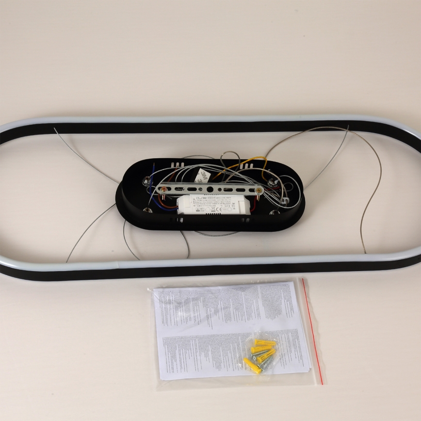 Brilagi - LED lustra uz troses PONDIE LED/43W/230V 80x30 cm melna