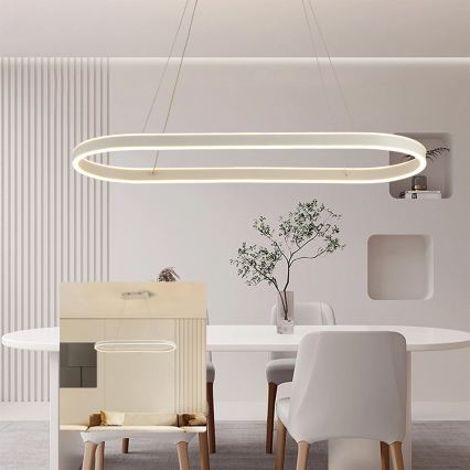 Brilagi - LED lustra uz troses PONDIE LED/45W/230V 80x30 cm balta