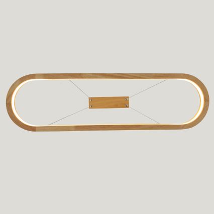 Brilagi - LED lustra uz troses UMEA WOOD LED/30W/230V 70x20 cm no kaučuka koka