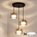 Brilagi - LED lustra uz vada AURA LUX 3xGX53/13W/230V melna/zelta