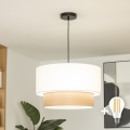 Brilagi - LED lustra uz vada CERIA 1xE27/40W/230V Ø 50 cm balta/bēša