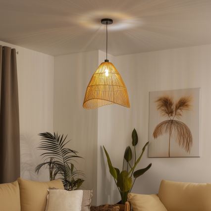 Brilagi - LED lustra uz vada CERIA BOHO 1xE27/40W/230V Ø 50 cm brūna