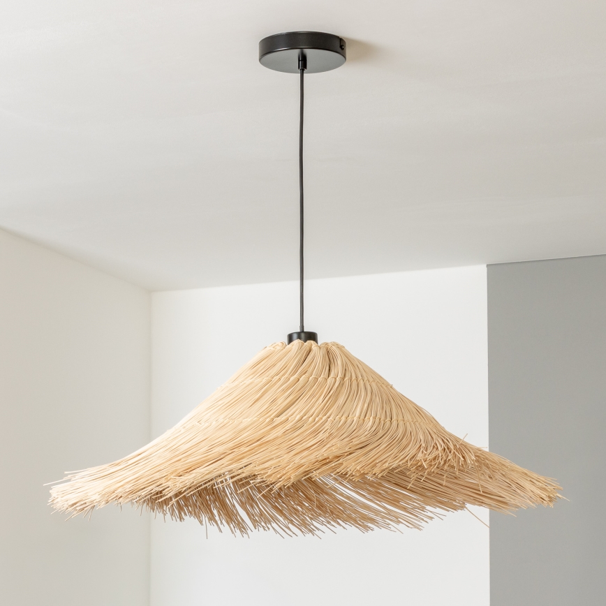 Brilagi - LED lustra uz vada CERIA BOHO 1xE27/40W/230V Ø 70 cm, no rotanga