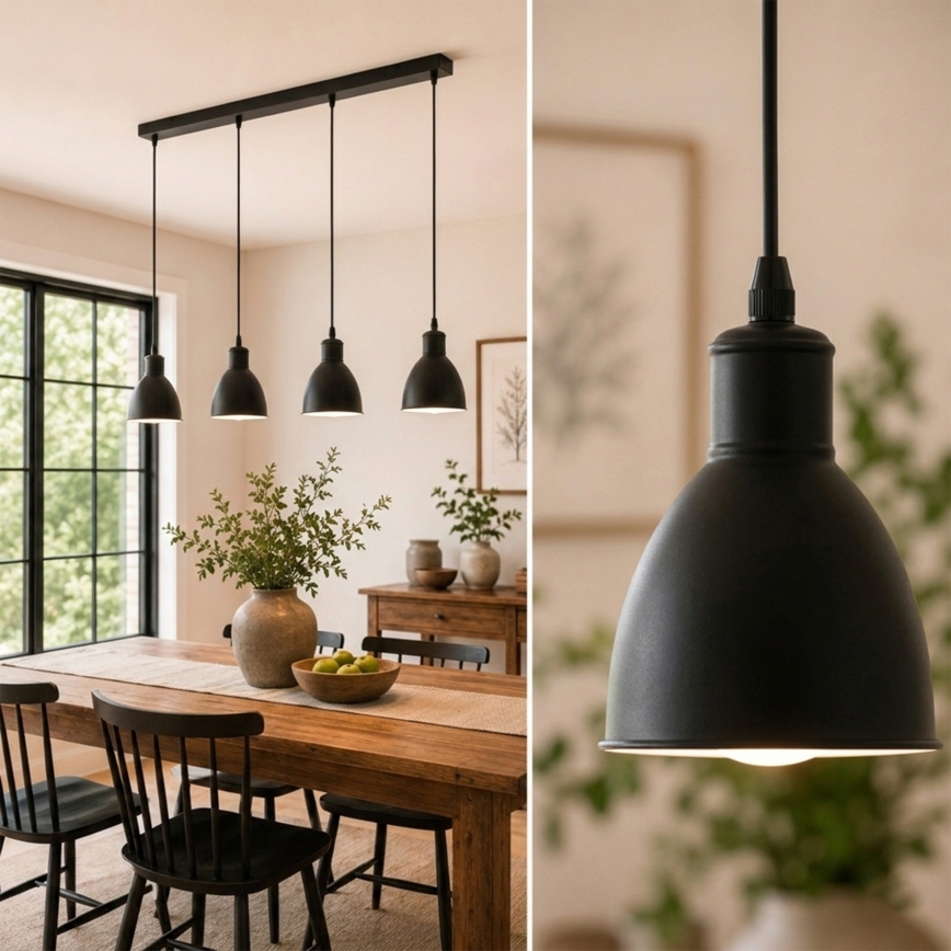 BRILAGI - LED lustra uz vada RIDDY 4xE27/60W/230V melna