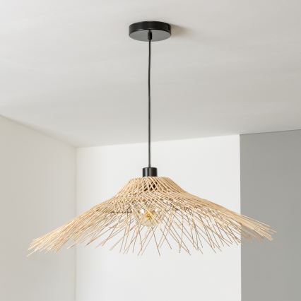 Brilagi - LED pakaramā lampa ar vadu CERIA BOHO 1xE27/40W/230V Ø 70 cm bambuss