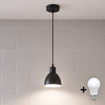 Brilagi - LED pakaramā lampa ar vadu RIDDY 1xE27/60W/230V melna