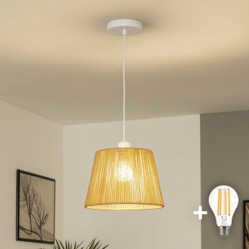 Brilagi - LED pakaramā lampa CERIA BOHO 1xE27/40W/230V Ø 28 cm brūna
