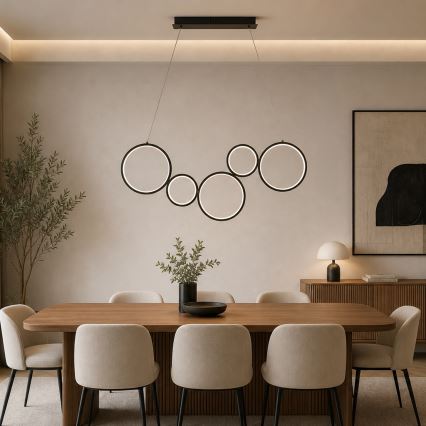 BRILAGI - LED pakaramā lampa ECHO uz troses LED/60W/230V 4000K 100 cm melna