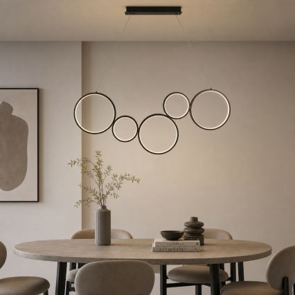 BRILAGI - LED pakaramā lampa ECHO uz troses LED/60W/230V 4000K 100 cm melna