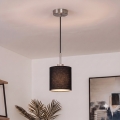 Brilagi - LED pakaramā lampa NUBILA ar vadu 1xE27/60W/230V Ø 14 cm melna