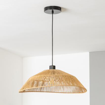Brilagi - LED pakaramā lampa uz kabeļa CERIA BOHO 1xE27/40W/230V Ø 50 cm brūna