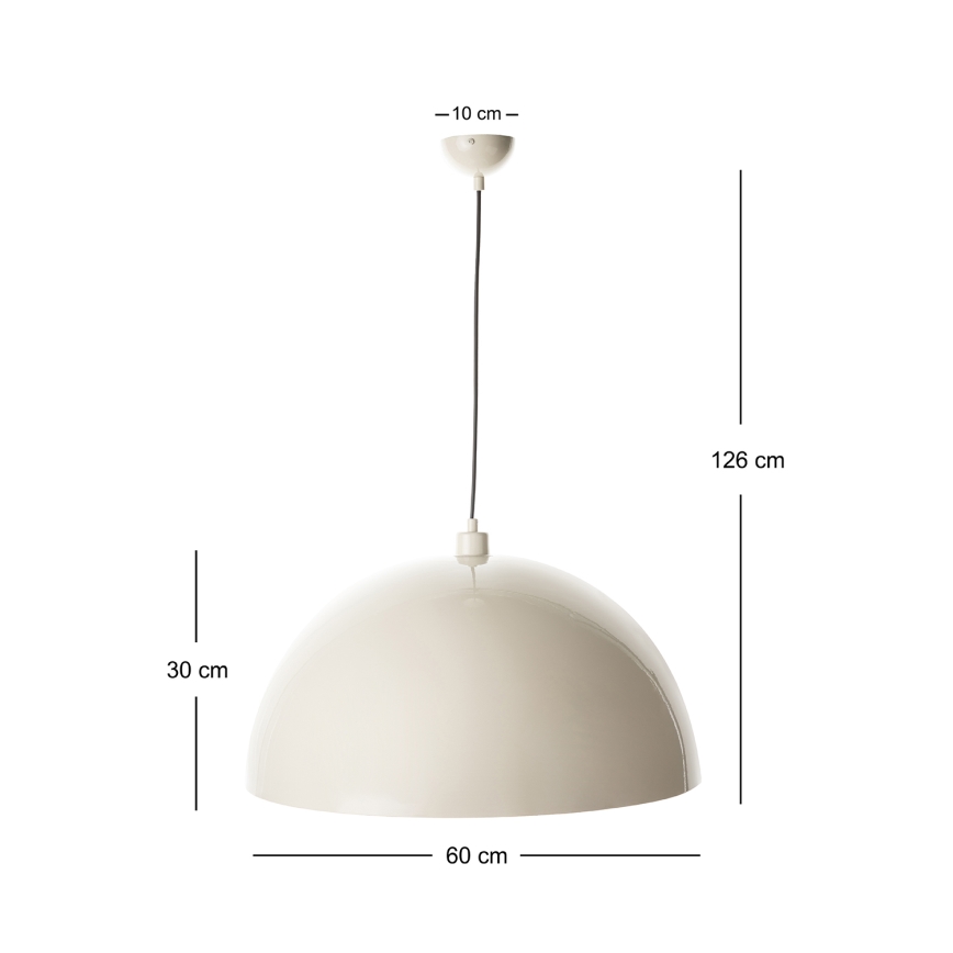 BRILAGI - LED pakaramā lampa uz kabeļa METALO 1xE27/40W/230V Ø 60 cm bēša/vara krāsa
